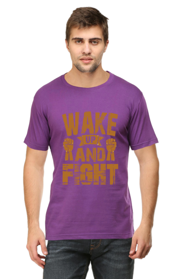 Wake Up and Fight - Men's DTF Print T-Shirt - Image 3