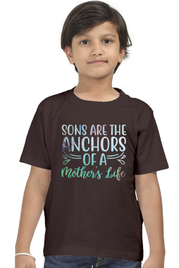 Sons are the Anchor of a Mother’s Life - DTF Print T-Shirt - Image 2
