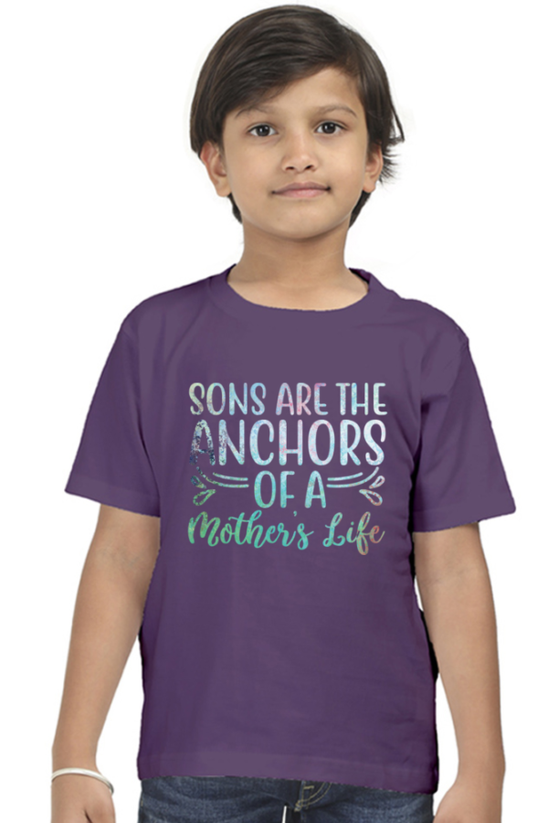 Sons are the Anchor of a Mother’s Life - DTF Print T-Shirt - Image 3